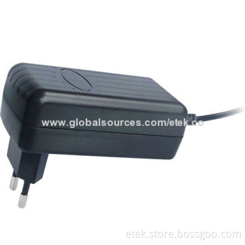 AC/DC Adapter for CCTV, 25W AU/US/EU with 47 to 63Hz Input Frequency, 1.3A Input Current